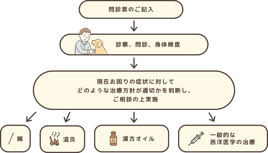 鍼灸・漢方外来受診の流れ